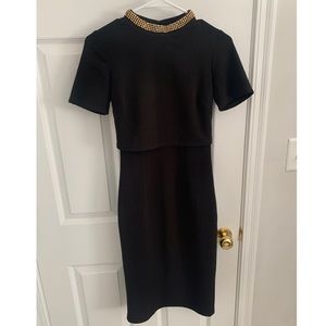 Classy Black Midi Dress